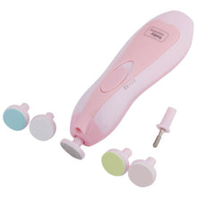 Load image into Gallery viewer, Electric Baby Nail File Tool Safe Trimmer Newborn Toddler Toes Care Fingernails