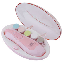 Load image into Gallery viewer, Electric Baby Nail File Tool Safe Trimmer Newborn Toddler Toes Care Fingernails